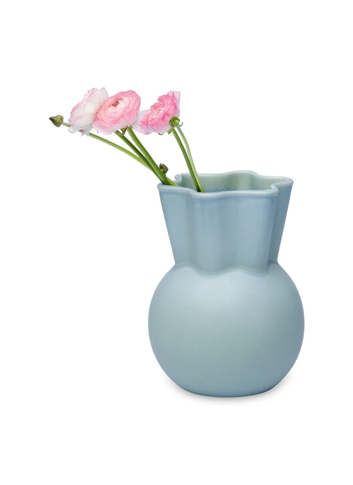 

Spring Copenhagen - Vase, sweeping top, light blue